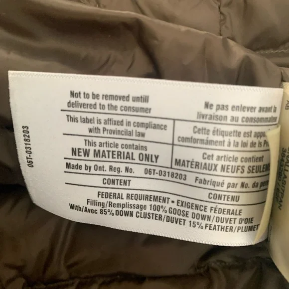 BURBERRY BRIT Metallic Olive Down Coat size medium
